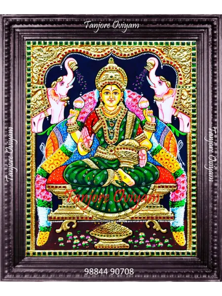 Gajalakshmi Tanjore Painting
